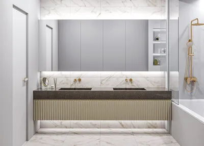Дизайн ванной комнаты в классическом стиле фото » Дизайн 2021 года - новые  идеи и примеры работ