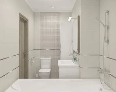 Дизайн ванной комнаты в бежевых тонах | Обои для телефона