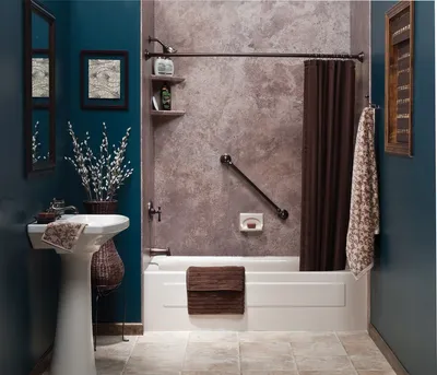Красивый дизайн плитки в ванной комнате: стильные примеры отделки стен и  пола