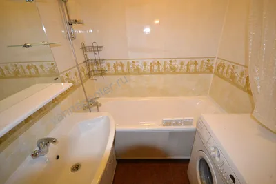 Фото ванной комнаты отделанной панелями » Картинки и фотографии дизайна  квартир, домов, коттеджей