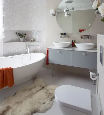Дизайн ванных комнат, совмещенных с туалетом: фото интерьеров - «РеМастер»  ремонт, дизайн и отделка квартир, домов, офисов в Москве и Московской  области