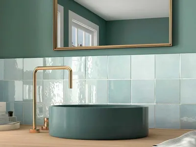 Комбинации плитки для ванной комнаты – художественные возможности керамики