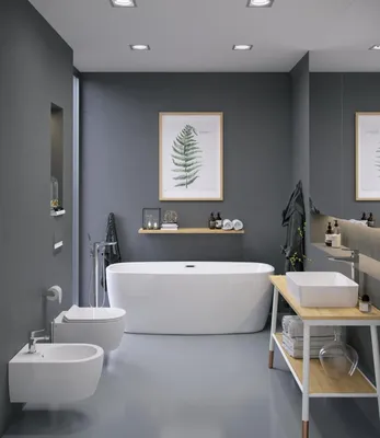 ᐉ Комбинированная отделка ванной комнаты с помощью керамической плитки и  мозаики