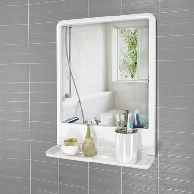 Зеркало для ванной комнаты с полкой: идеальное сочетание для вашей ванной комнаты