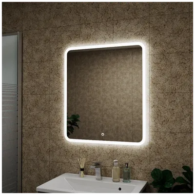 Зеркало для ванной GreenStone Capris Led 700х800 с подсветкой, сенсорный  выключатель 67001 — купить в интернет-магазине по низкой цене на Яндекс  Маркете