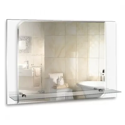 Зеркало в ванную Mixline Венеция с полкой - купить в строительном  гипермаркете с доставкой