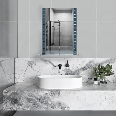 Зеркало в ванную с полочкой KRONER Belantis CV022930 70x50см прямоугольное  136560, цена 1032 грн — Prom.ua (ID#1636831601)