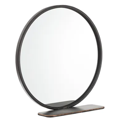 Зеркало настенное с полкой \"olortynnal\" (To4rooms) черный металл 13 см.  99195 - купить в интернет-магазине The Furnish