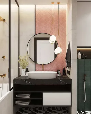 Керамическая плитка в ванную комнату 2022. 100 идей от дизайнеров