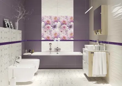 вариант красивого декора укладки плитки в ванной комнате | Bathroom  interior, Polished bathroom, Bathroom design