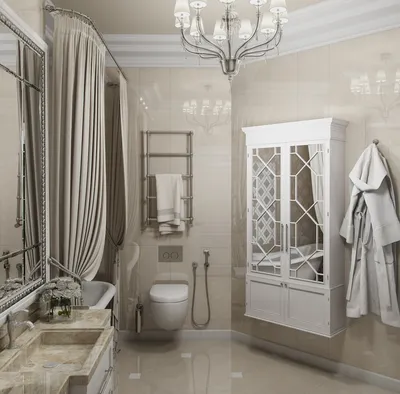 2023 ВАННЫЕ фото классическая шестиугольная ванная комната 8 кв. метров,  Одесса, Архитектурная студия \"STUDIOS\"