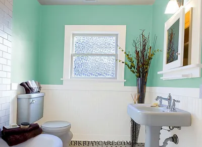 Покраска стен в ванной идеи (65 фото)