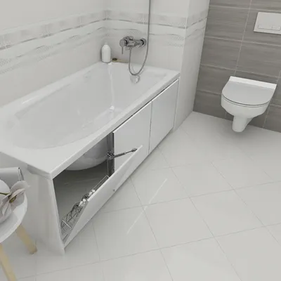 Панель для ванны Cersanit UNIVERSAL 170 см с откидными дверцами купить  недорого в интернет магазине сантехники Бауцентр