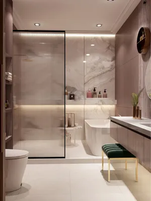 Роскошная дизайнерская ванная комната с отдельно стоящей ванной | TONA Ванна