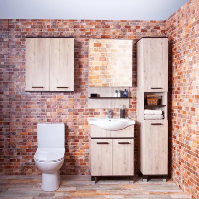 Мебель для ванной Бриклаер Карибы 60 дуб кантри, венге в Москве по  доступным ценам