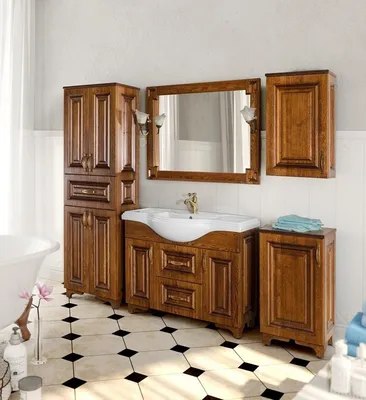 Мебель для ванной Vod-ok Elite Дубэлла 120 в Москве по выгодной цене