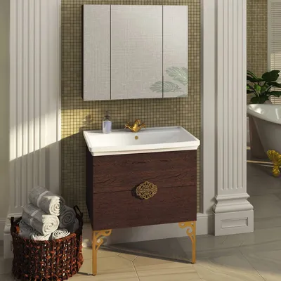 Мебель для ванной Comforty Римини 80 венге темный купить в  интернет-магазине УфаВанна