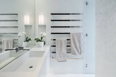 Полотенцесушитель в интерьере ванной комнаты (29 фото) - красивые картинки  и HD фото