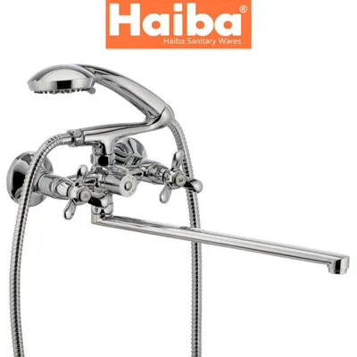 Смеситель для ванны длинный нос HAIBA VILTA EURO (Chr-140) купить в  интернет-магазине Модна Хата