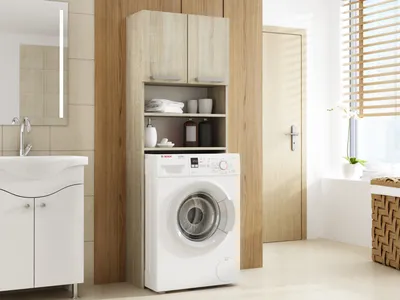 Шкаф для стиральной машины в ванной: какой выбрать