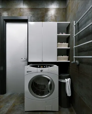 Шкаф для стиральной машины в ванную - виды | Как выбрать?