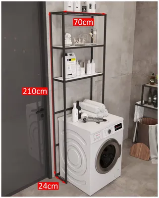 Система хранения Стеллаж для стиральной машины Стеллаж для ванной Полка над стиральной  машиной — купить в интернет-магазине по низкой цене на Яндекс Маркете