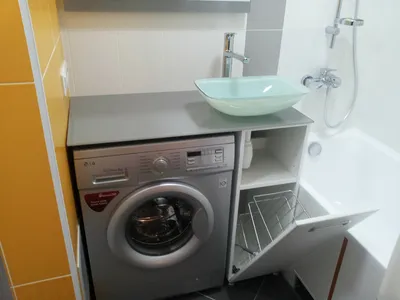 Куда поставить стиральную машину в маленькой квартире: практичные варианты  с фото