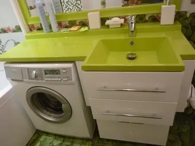 Как выигрышно установить стиральную машину в ванной комнате - блог компании  Цвет и Стиль