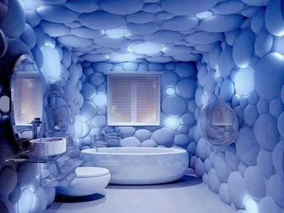 Muovipaneelit kylpyhuoneeseen, jossa on 3D-kuvio (29 kuvaa): PVC-paneelit,  joissa on tilavuusvaikutelma kylpyhuoneeseen, kauniita esimerkkejä  sisätiloissa