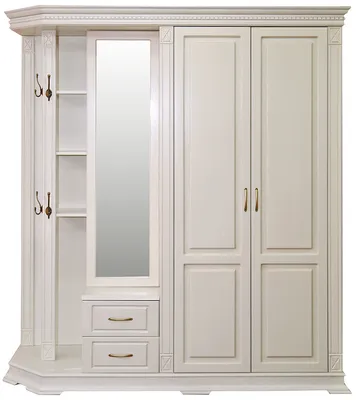 Шкаф для прихожей Флоренция 2, белый - купить шкаф для прихожей флоренция  2, белый в Москве по цене 135 477 руб. в интернет-магазине Усадьба мебель