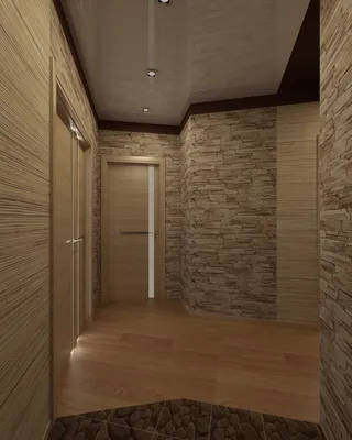 Стены из ламината в коридоре - 74 фото