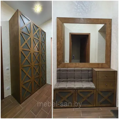 Комплект мебели в прихожую: шкаф-купе и мини прихожая с зеркалом: продажа,  цена в Минске. Прихожие от \"ЧП «Мебель-Сан»\" - 146784508