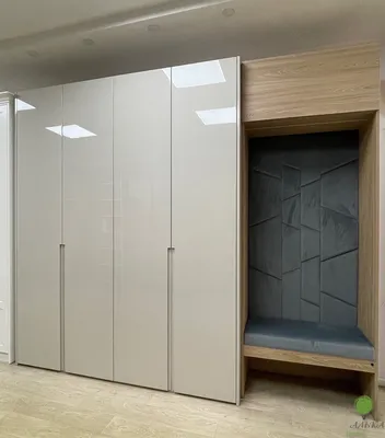 Современный шкаф с фасадами мдф глянец и прихожей по выгодным ценам от  «Алька Мебель» - 1631697231