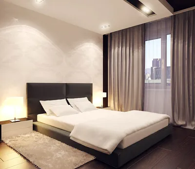 Дизайн спальни в светлых тонах: современный стиль, реальные фото, белый  интерьер