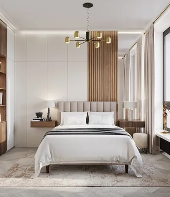 Дизайн интерьера спальни: фото в современном стиле стильных небольших спален