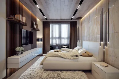Современная спальня из шпона в стиле минимализм SM_308