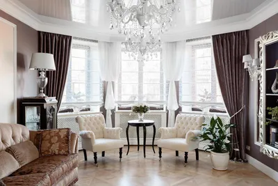 Гостиная в классическом стиле: 100 фото красивых идей - Дизайн интерьера