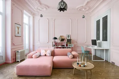 Розовый цвет в дизайне интерьера: сочетание цветов, идеи оформления, 50+  реальных фото - статьи про мебель на Викидивании