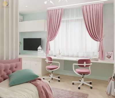 Комната в светло-розовых тонах, посмотреть фото дизайна интерьера комнат в  светло-розовом цвете: портфолио, цены на услуги в Москве на сайте ГК  «Фундамент»