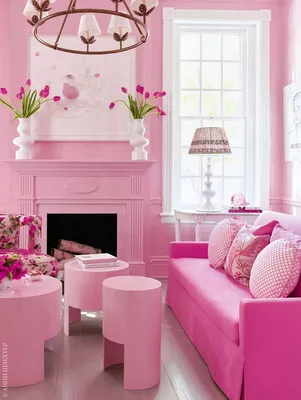 Розовая гостиная - 65 фото