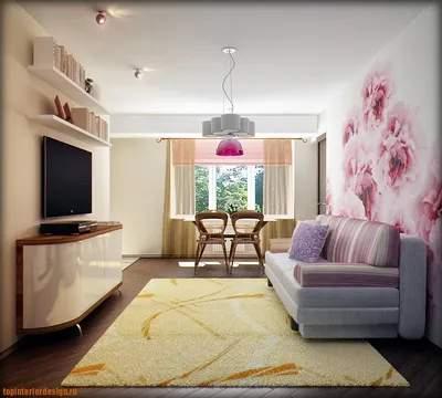 Розовая гостиная: интерьер и дизайн комнаты в розовых тонах