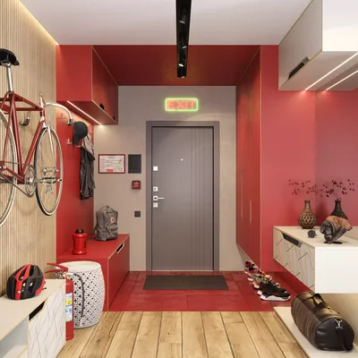 Красные прихожие – каталог прихожих красного цвета для любых планировок  квартир | Фабрика мебели Mr.Doors