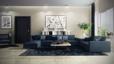 Интерьер с темной мебелью в гостиной 2020 | Блог Мебелион.ру