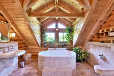 Ванная в деревянном доме: особенности отделки и фото-идеи дизайна