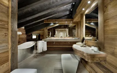 Ванная комната в деревянном доме +75 фото идей дизайна интерьера