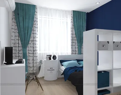 Гостиная-спальня в однокомнатной квартире (Дизайнер интерьера Vera  Alikbaeva) — Диванди