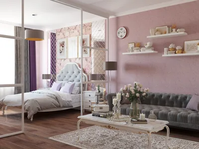 Оригинальное зонирование спальни-гостиной – готовое решение в  интернет-магазине Леруа Мерлен Москва