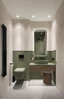 Санузел в квартире-малютке 28м2 | Bathroom interior design, Modern bathroom  design, White bathroom interior