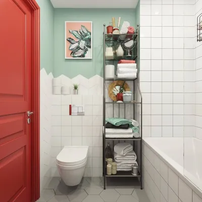 Туалетная комната в скандинавском стиле - 72 фото