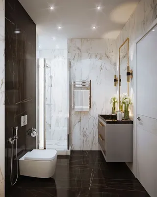 Дизайн ванной комнаты: 75 фото с идеями для частного дома